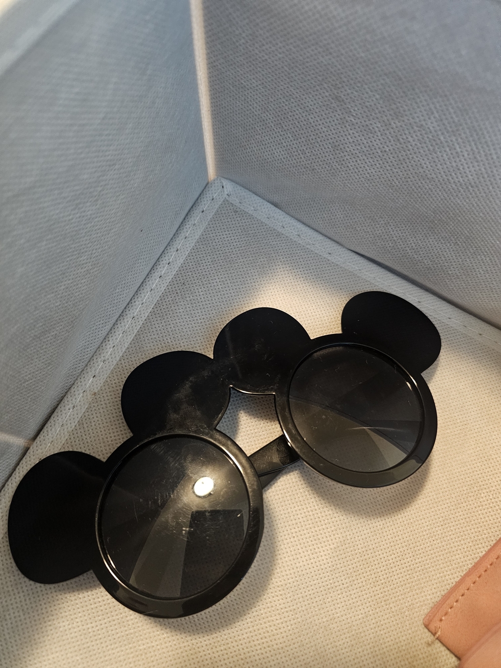 Black Novelty Mickey-Style Sunglasses